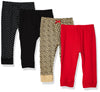 Hudson Baby Unisex Baby Cotton Pants And Leggings Basic Leopard, 4 Toddler