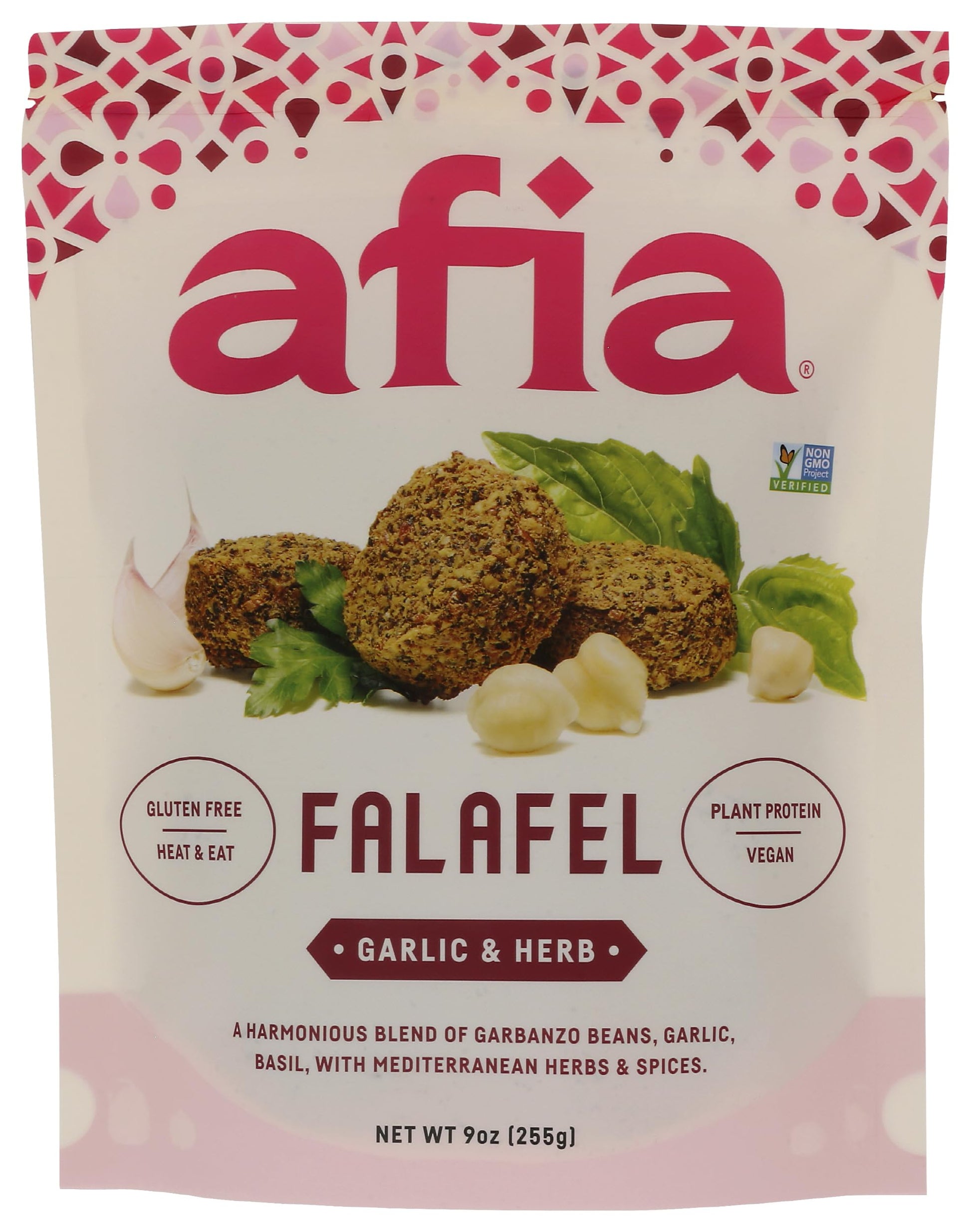Afia Garlic & Herb Falafel, 9 OZ