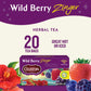 Celestial Seasonings Wild Berry Zinger Herbal Tea, Caffeine Free, 20 Tea Bags, 20 Count