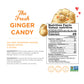 The Ginger People GIN GINS Mandarin Orange Ginger Chews - Natural Candy - 3 oz Bag - Pack of 1