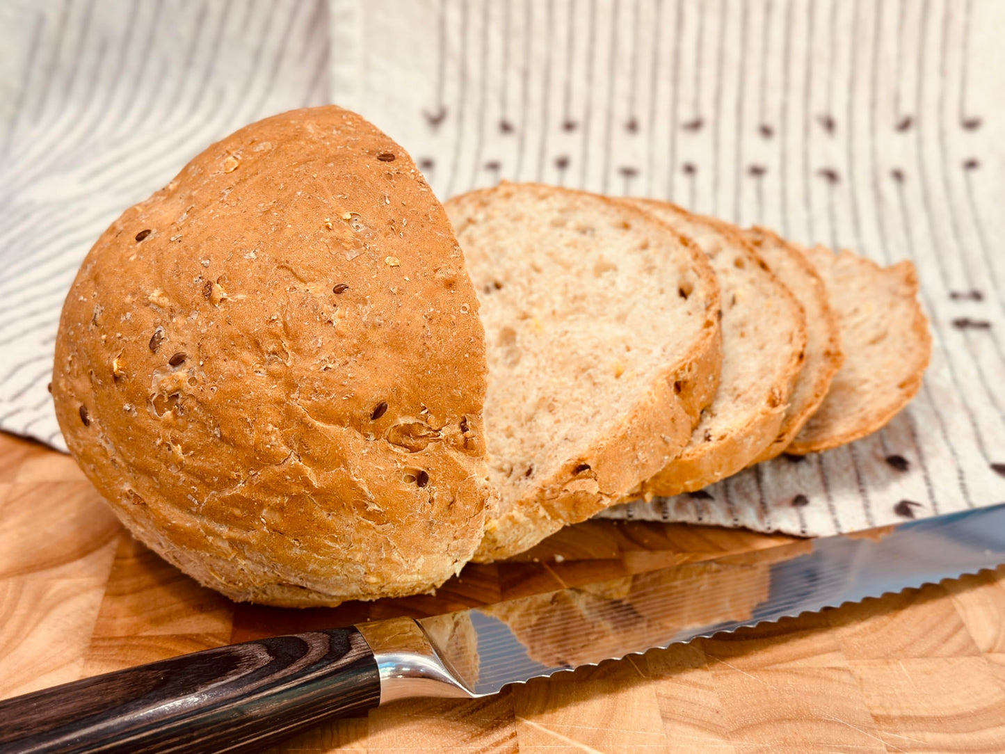 Molibake Onion Bread Mix - All-Natural Baking Mix for Bread Machine & Oven - Pack of 4 - 14 oz with Dried Onion Flakes & Sunflower Seeds