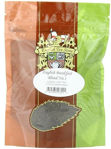 English Tea Store Loose Leaf, English Breakfast Blend No. 1 Tea Pouches - 4Oz, 4 Ounce
