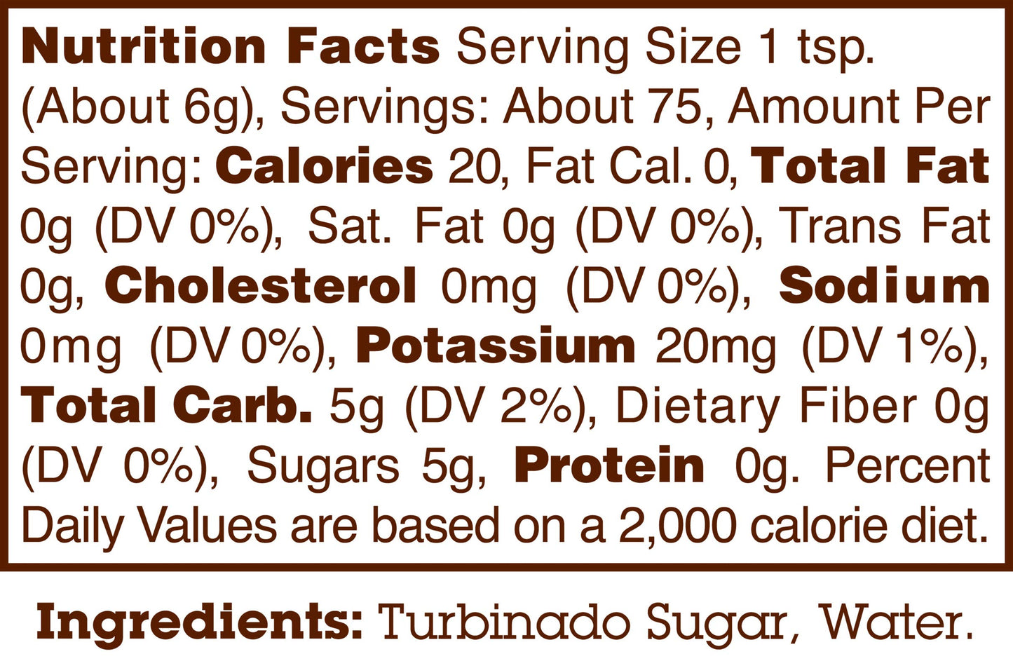 Sugar In The Raw Liquid Turbinado Cane Sugar, 12.5-Ounce Glass Bottle