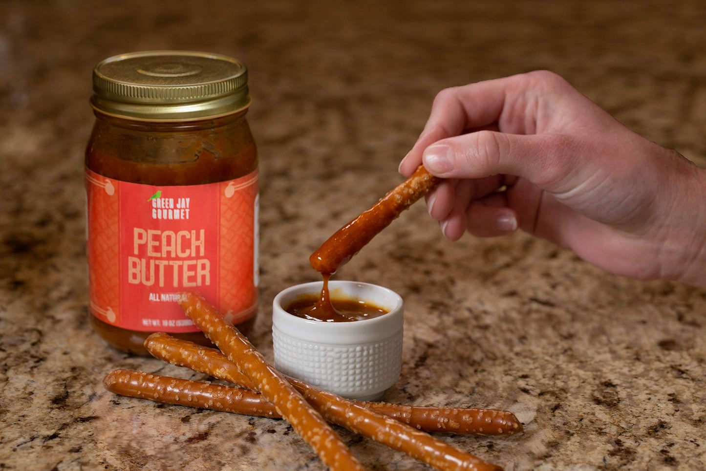 Green Jay Gourmet Monkey Butter - All-Natural Banana & Pineapple Spread - Gluten-Free - 2 x 19 Ounces