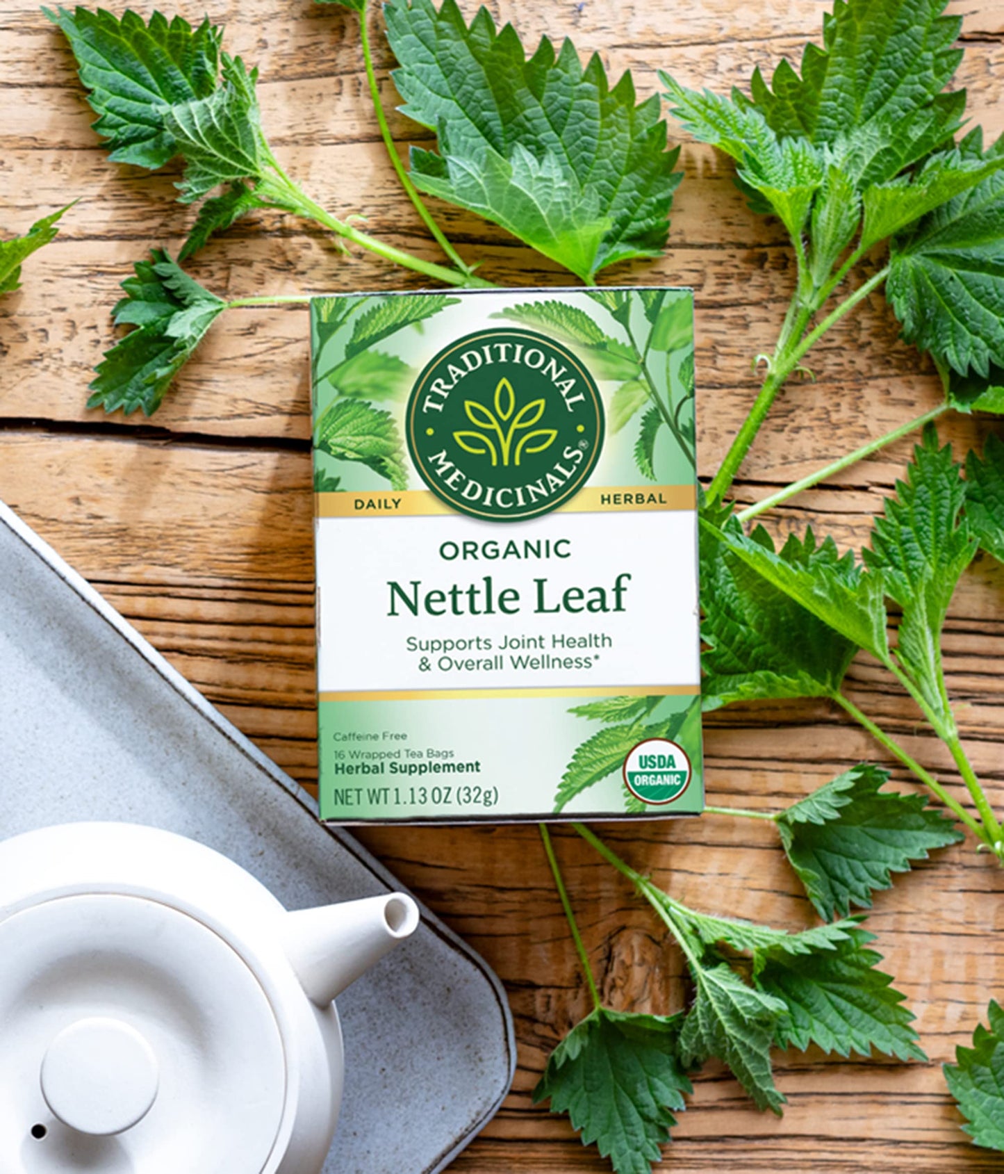 Traditional Medicinals Organic Nettle Leaf 16 Tea Bags (Pack Of 2)