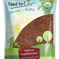Food to Live Organic Red Rice, 8 Pounds - Non-GMO, Whole Grain Variety, Non-Sticky, Vegan, Kosher. Source of Protein. Rich in An