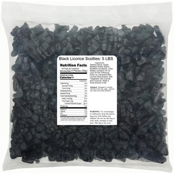 Black Licorice Scotties: 5 LBS