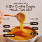 Wedderspoon Raw enhanced USDA Certified Organic Manuka Honey  50+ MGO  8.8 Oz  Unpasteurized New Zealand Honey  From Our Hives to Your Home