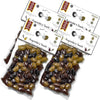 Pack Of 4 Mixed Olives In Vacuum, Black Kalamon Olives Mixed With Green Olives Marinated In Lemon Juice, With Savory Greek Orega