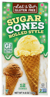 Lets DoGluten Free Sugar Cones Rolled Style