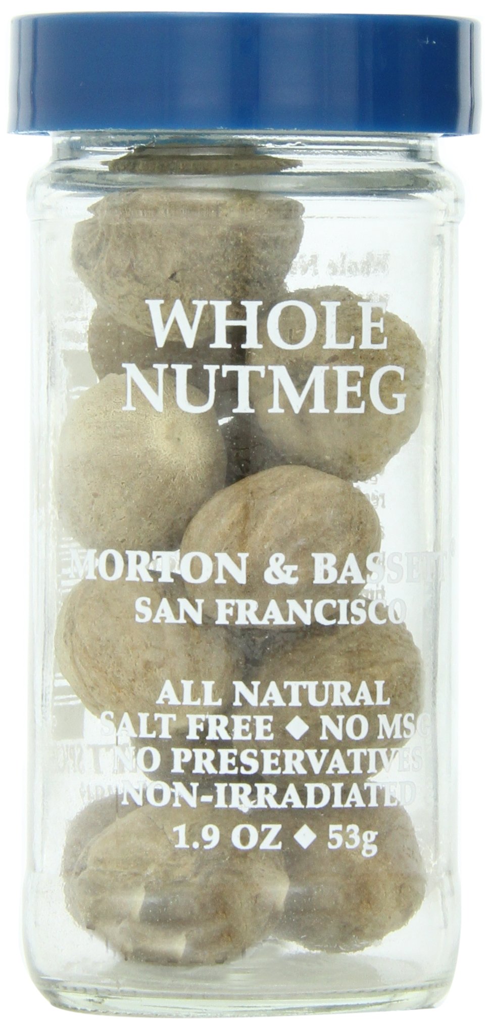 Morton & Basset Spices, Whole Nutmeg, 1.9 Ounce (Pack of 3)
