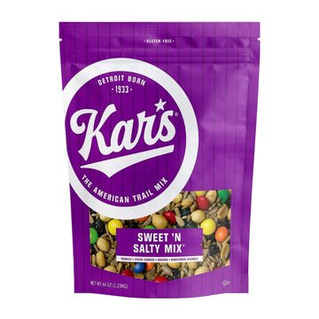 Kars Nuts Sweet N Salty Trail Mix, 44 Oz (Pack Of 6) - Resealable Pouch, Healthy Snacks For Adults And Kids