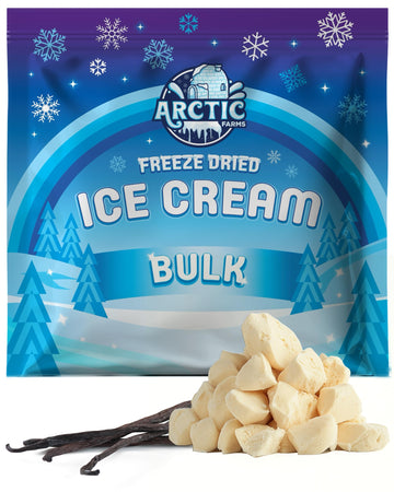 Arctic Farms Freeze Dried Ice Cream Bits Bulk - Does Not Melt (Vanilla) (1lb)