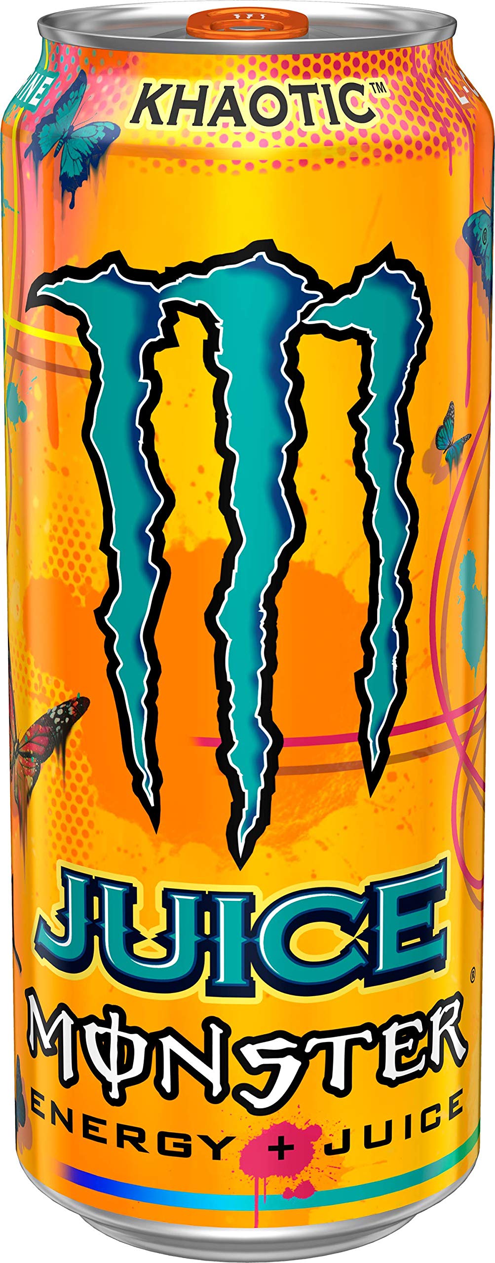 Monster Energy Juice Monster Khaotic, Energy + Juice, 16 Ounce (Pack of 24)