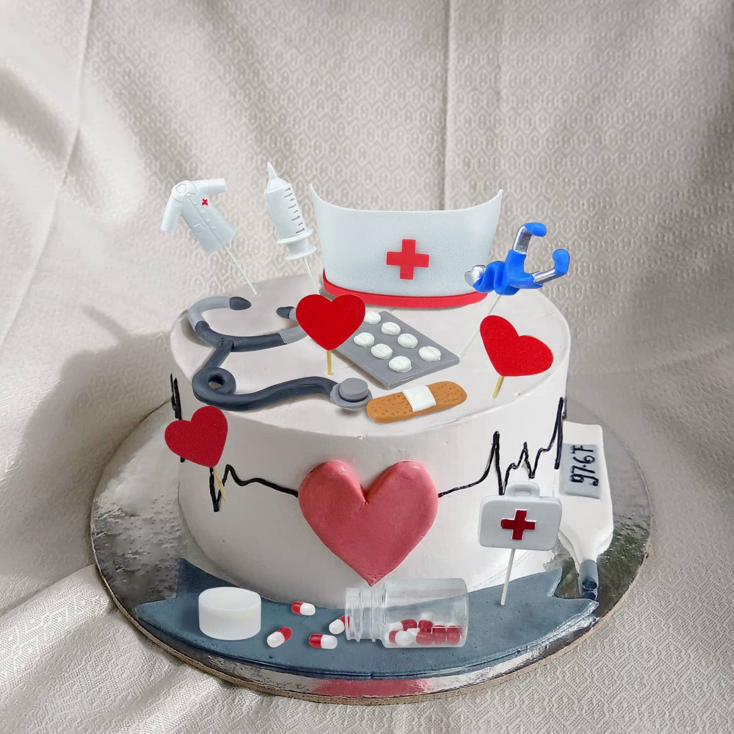 Nurse Cake Topper Nursing Cupcake Toppers Nurse Graduation Cake Decorations Rn Theme Party Favors Nurse Decorations For Nursing