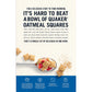 Quaker Oatmeal Squares Breakfast Cereal, Brown Sugar, 21Oz Family Size Box