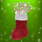 Christmas Candy - 24 Holiday Themed Candy Bracelet Stocking Stuffers Individually Wrapped Bulk - Santa, Christmas Tree, Snowman