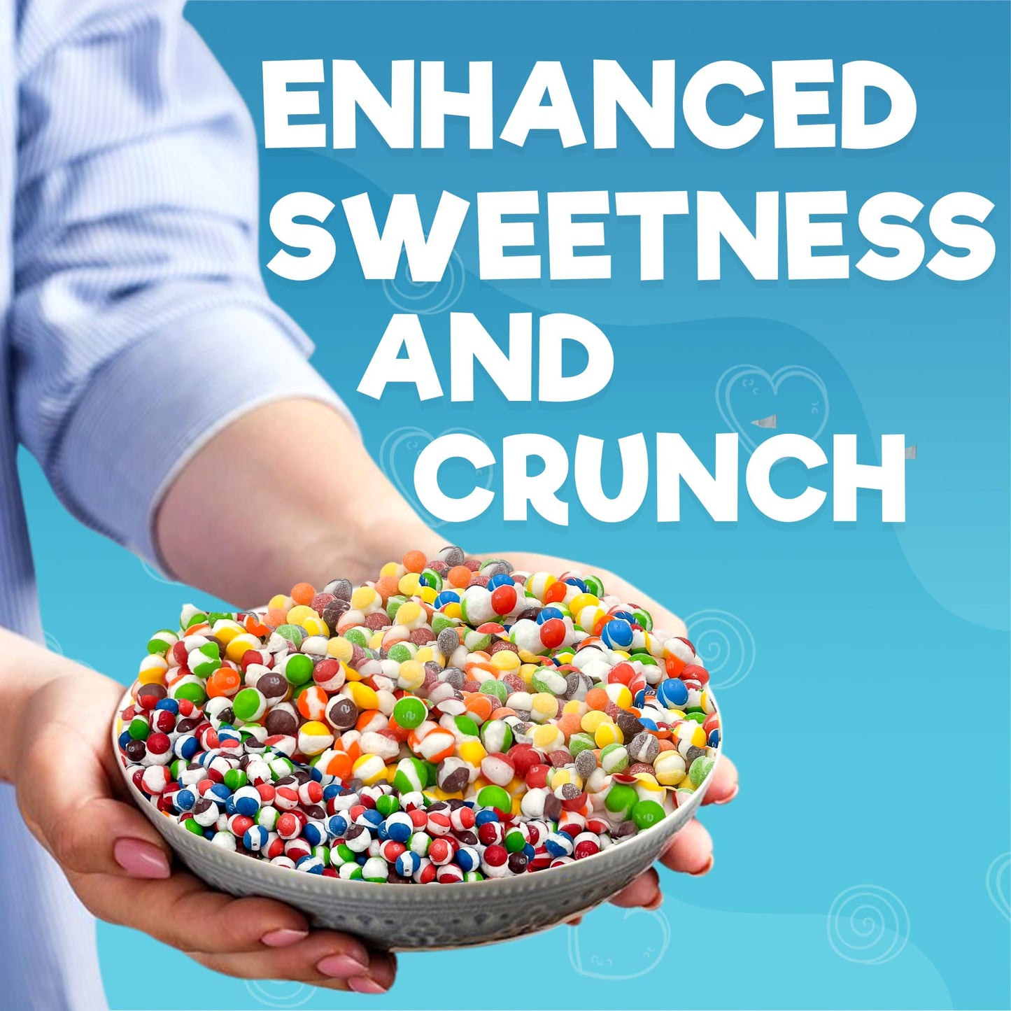 Freeze Dried Candy Variety Pack - Fruit Crunch 4 Pack, Fruit Crunch Original, Wildberry, Sour, Tropical 4 Oz (4 Count) - Assortm