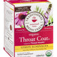Traditional Medicinals Organic Throat Coat Lemon Echinacea Herbal Tea, Supports Throat Health, (Pack of 3) - 48 Tea Bags Total