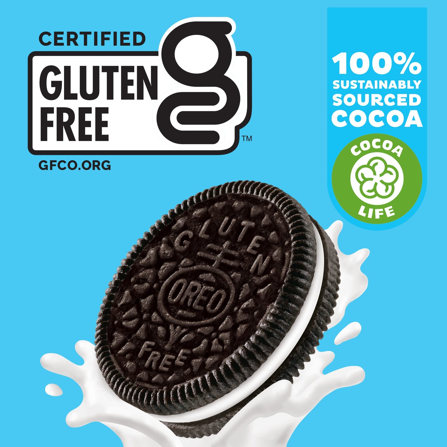 Oreo Double Stuf Gluten Free Chocolate Sandwich Cookies, Gluten Free Cookies, 12.47 Oz Packs