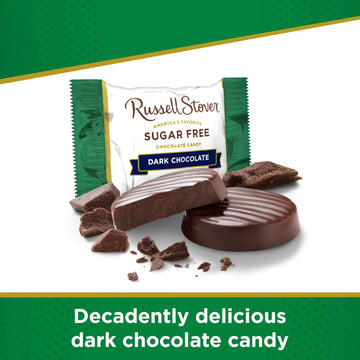 Russell Stover Sugar Free Dark Chocolate with Stevia, 3 Ounce (Pack of 12)