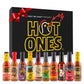 Hot Ones Hot Sauce Challenge Set - Season 25 Hot Sauce Variety Pack Made with Natural Ingredients - Unique Small Batch Sampler Gift Sets- 5 fl oz Bottles (10-Pack)