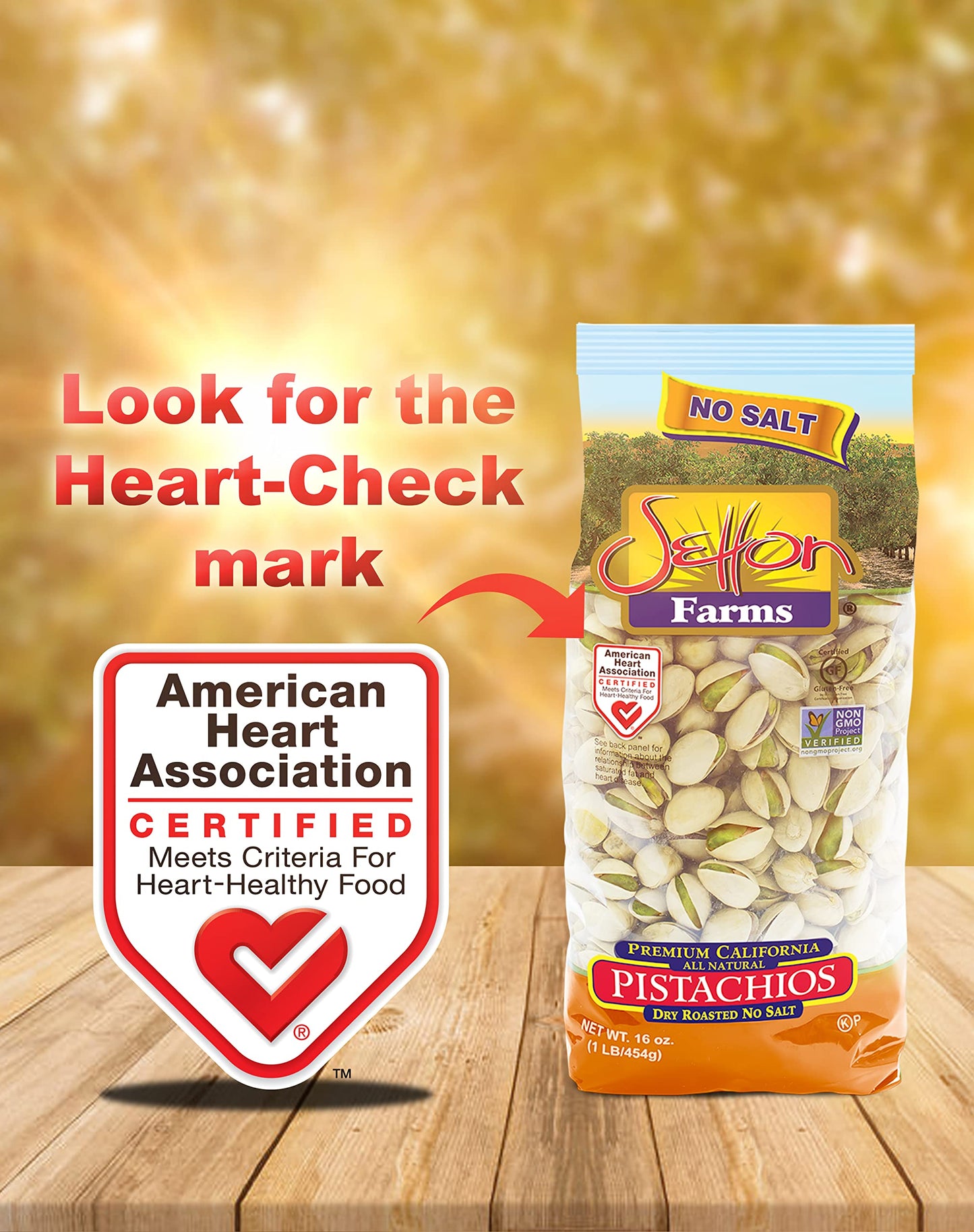 Setton Farms Dry Roasted Unsalted Pistachios, 16 Ounce Bag, Non-GMO, Gluten Free, Vegan, Kosher