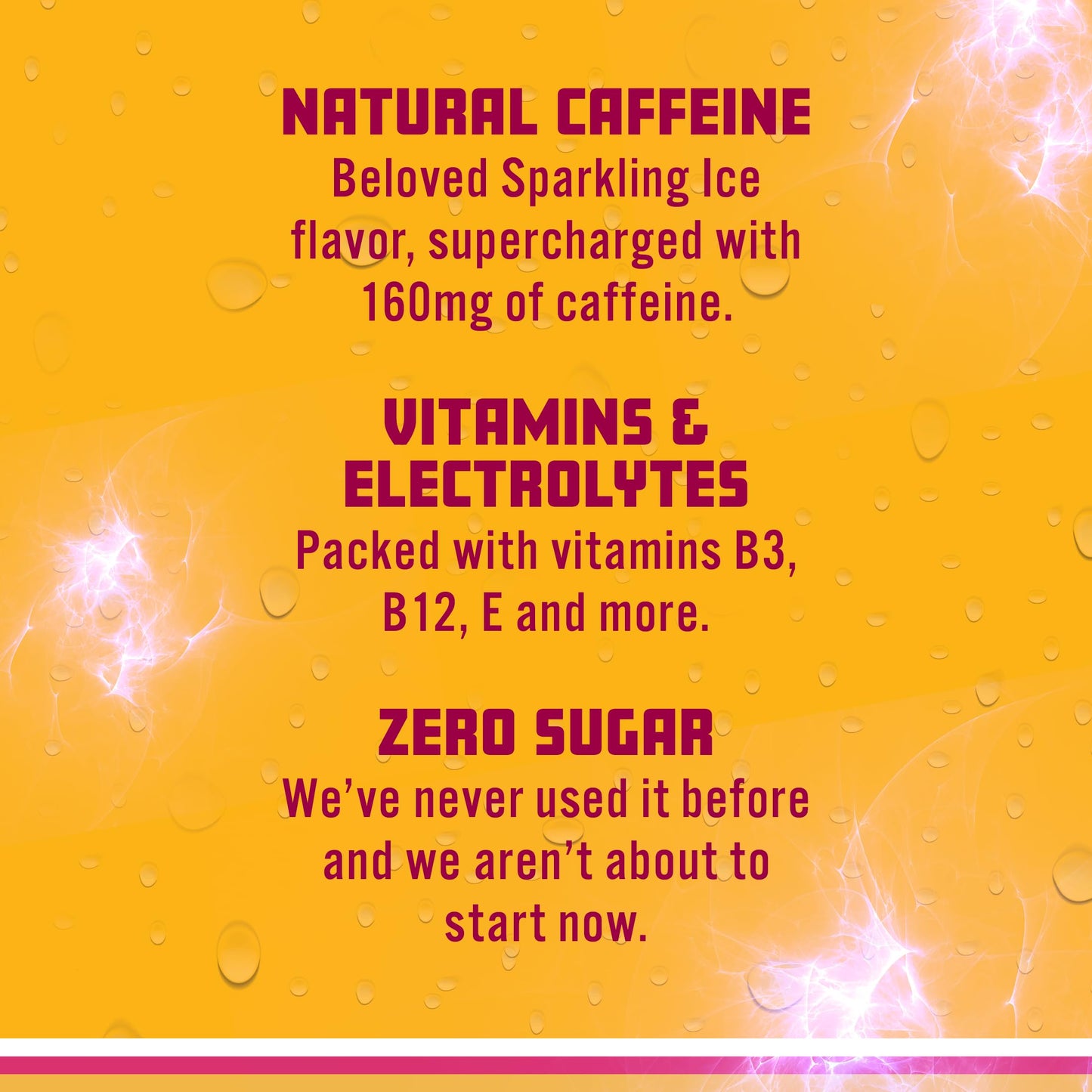 Sparkling Ice Energy Drinks Power Punch, Zero Sugar, 12 Fl Oz Cans, Pack of 12