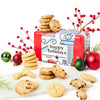 David’S Cookies Shortbread Cookies In Happy Holidays Gift Tin – Festive Holiday Cookie Sampler Gift Box For Christmas & Family Gatherings – Mini Scottish Butter And Chocolate Chip Shortbread