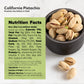 NUTS U.S. - California Pistachios | Roasted & Salted | No Wax, No Added Color or Flavor | NON-GMO and Natural | JUMBO SIZE Pista