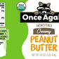 Once Again Organic Creamy Peanut Butter, 16Oz - Lightly Salted, Unsweetened - Usda Organic, Gluten Free Certified, Vegan, Kosher - Glass Jar
