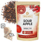 BREWIX Sour Apple Hibiscus Tea Bags, Caffeine-Free Herbal Tea, 25 Count, Refreshing Hot or Iced Brew