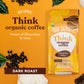 Dark Roast Organic Whole Bean Coffee By Four Sigmatic | Fair Trade Coffee Beans Coated With Lion'S Mane, Chaga Mushrooms | Nootr