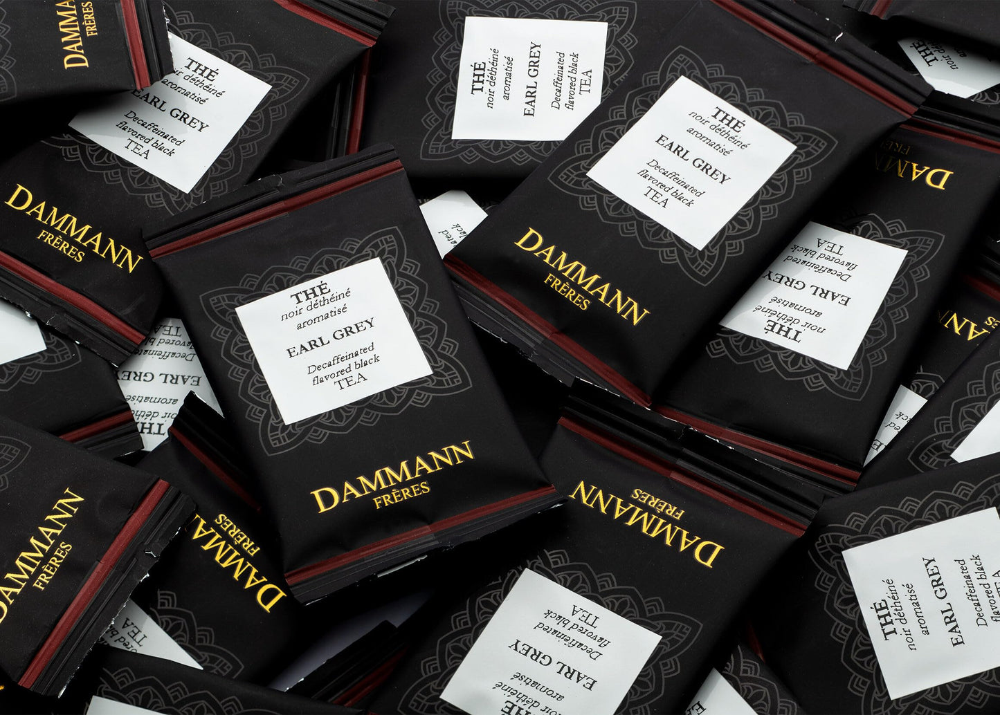 Dammann Freres Satchets, Decaf Earl Grey Tea Bags, Premium Gourmet French Black Tea, Individually Wrapped, 24 Count (Single Pack