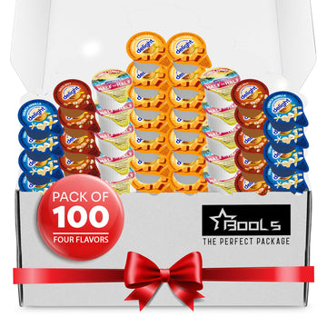Coffee Creamer Singles Variety Pack Packaged by Bools, Intearnational Dealight Mini Coffee Creamer & Mini Moo's 4 Flavor Assortm