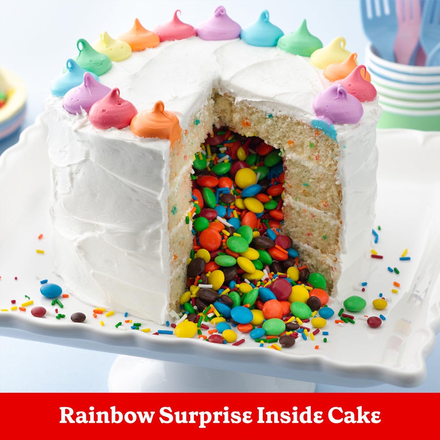 Betty Crocker Delights Super Moist Party Rainbow Chip Cake Mix, 13.25 oz