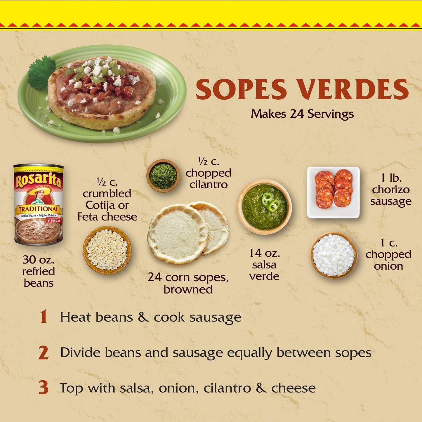 Rosarita Traditional Refried Beans, 30 Oz
