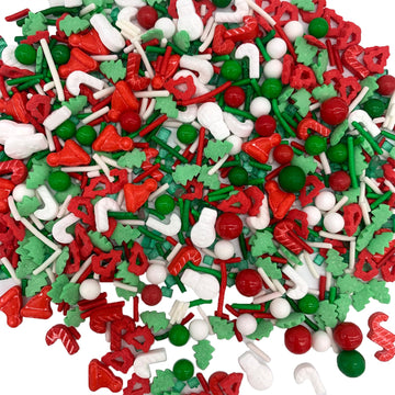 Edible Christmas Sprinkles For Cookie Decorating Christmas Tree Snowman Red And Green Pearl Sprinkles Holiday Christmas Themed C
