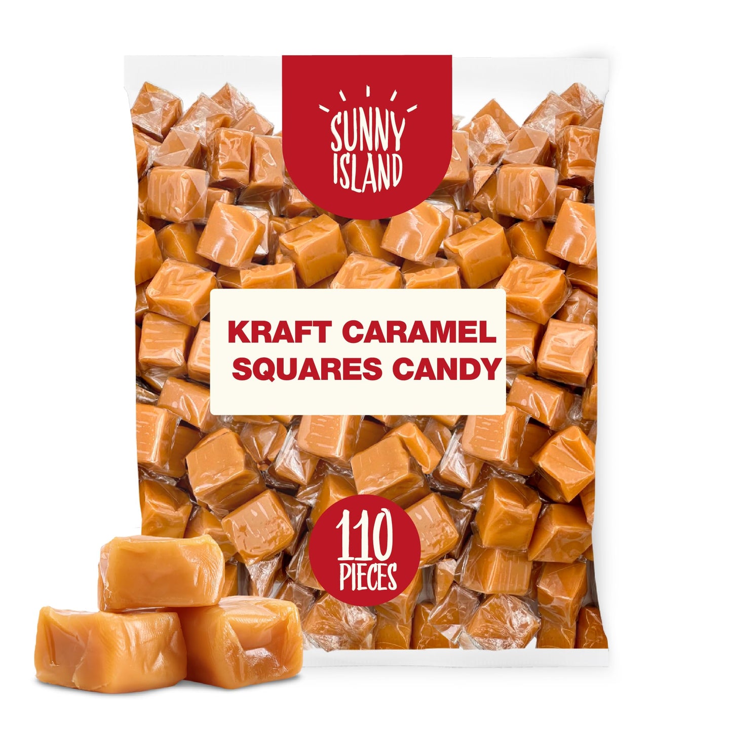 Kraft Caramel Squares Candy, Individually Wrapped, 2-Pound Bag