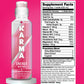 Karma Raspberry Peach Energy Water l Caffeinated Natural Energy Drink l Low Calorie Focus and Energy Boost, 18 Fl Oz (Pack of 12