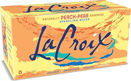 LaCroix Sparkling Water, Peach-Pear, 12 Fl Oz (pack of 8)