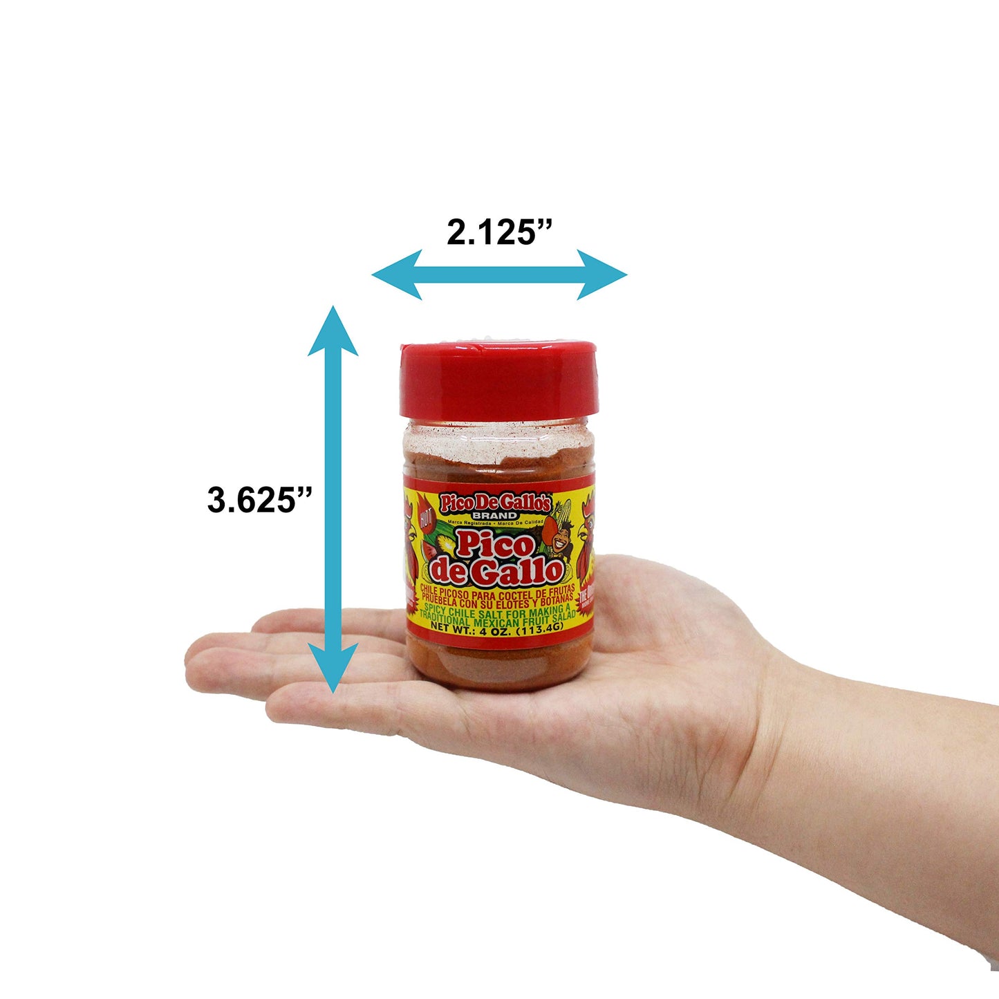 Pico De Gallo'S Pico Piquin Hot Chile & Salt Seasoning (2 X 4 Oz. Shakers)