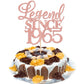 Rsstarxi Cake Topper, Glitter Legend Since 1965, Rose Gold, Model XM310, 60th Birthday Wedding Anniversary Decor