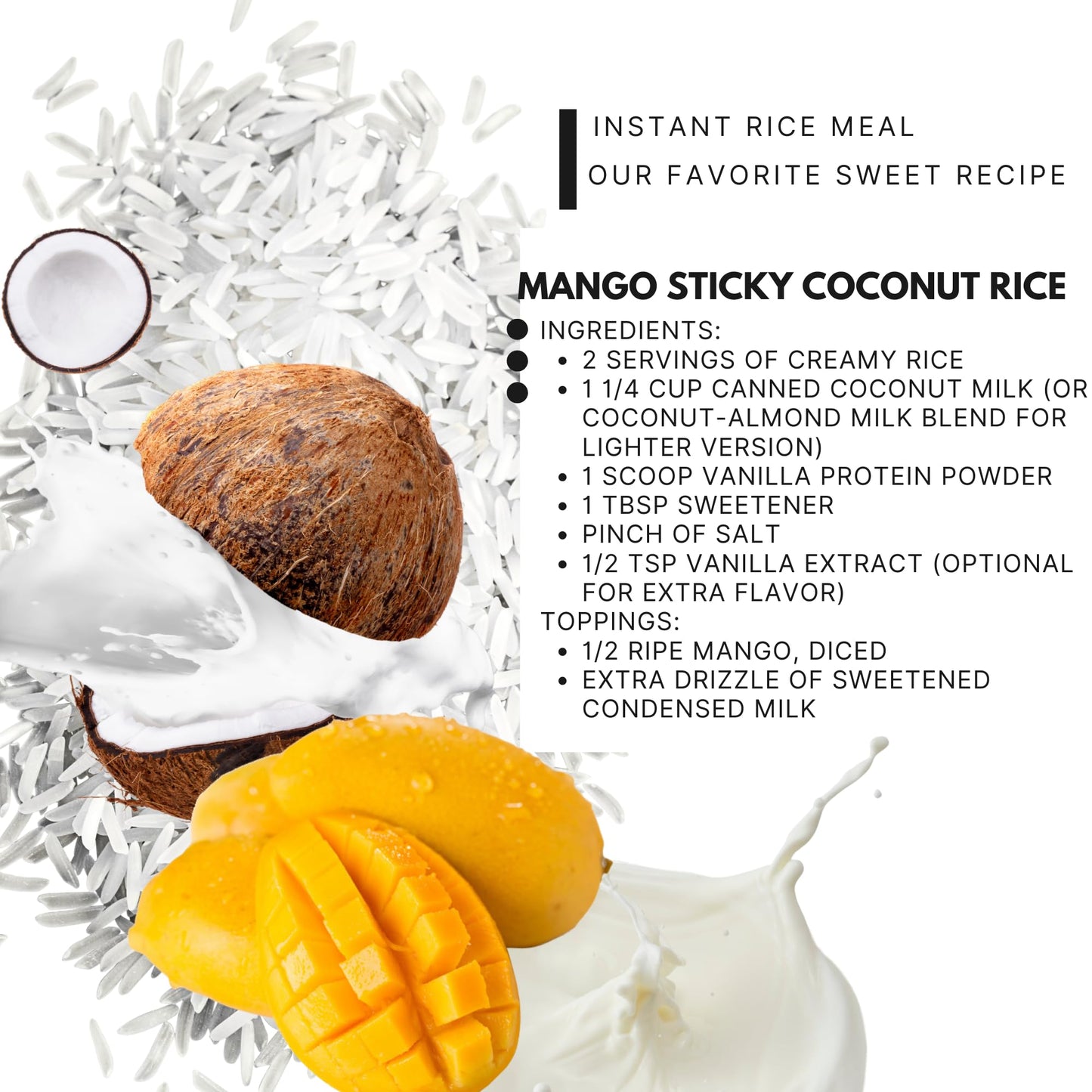 Rice Cream 3 LB, Plain Jasmine White Rice Hot Rice Cereal Scoop Included - 48 oz Easily Digestable Carb Source Emergency Food Su