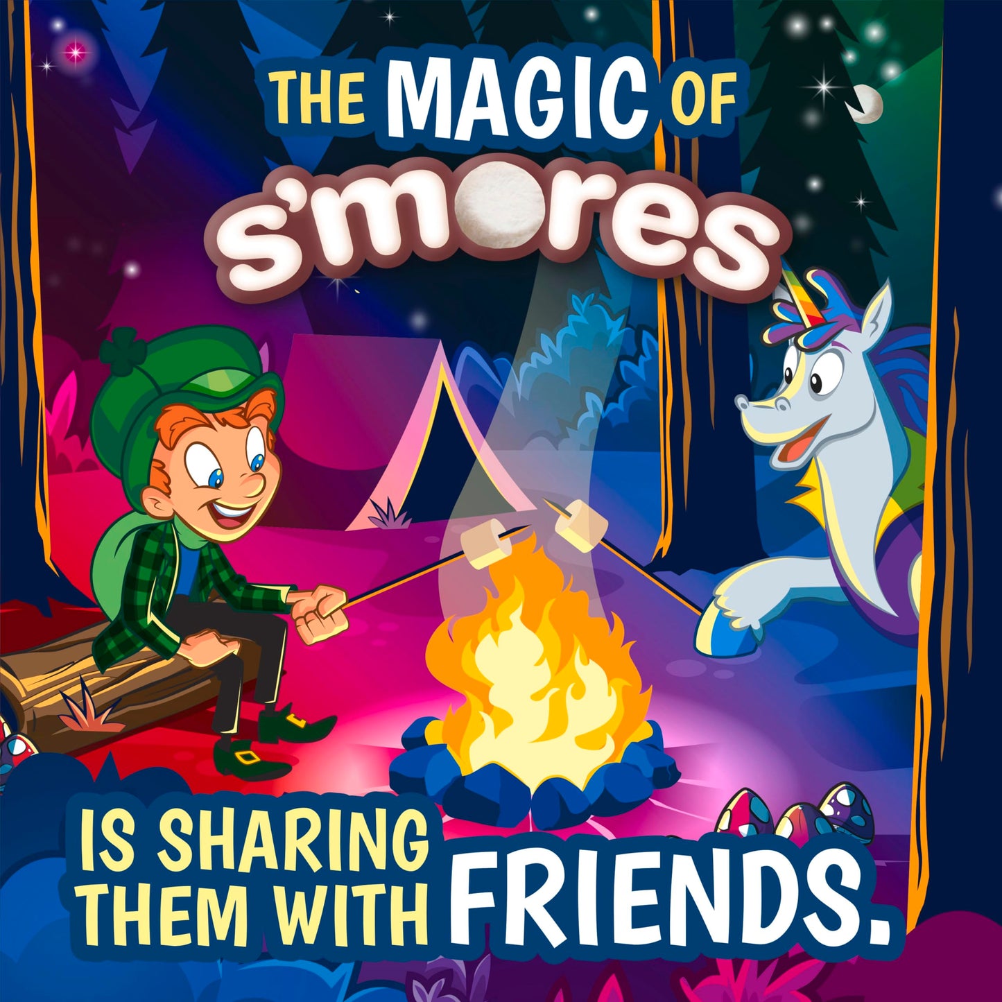 Lucky Charms S'mores Breakfast Cereal with Marshmallows, 10.5 oz - Deliciously Sweet and Crunchy Morning Treat