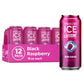 Sparkling Ice Caffeine Black Raspberry Sparkling Water, Zero Sugar, 16 fl oz Cans, Pack of 12
