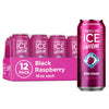 Sparkling Ice Caffeine Black Raspberry Sparkling Water, Zero Sugar, 16 fl oz Cans, Pack of 12