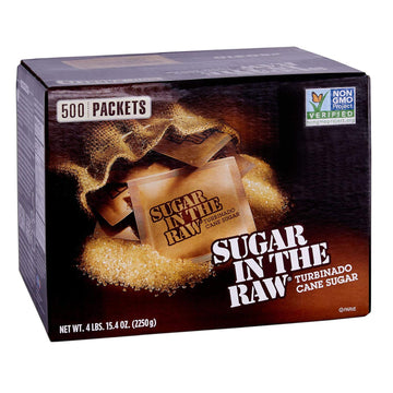 Sugar In The Raw, 500 Packets 4 Lbs,15.4 Ounces