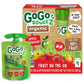 GoGo SqueeZ Organic Applesauce, Apple Strawberry, 3.2 Ounce (4 Pouches), Gluten Free, Vegan, Unsweetened, BPA Free