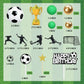 36 Pcs Soccer Cake Toppers Football Cake Decorations For Soccer Theme Party Football Theme Party Sport Party Supplies